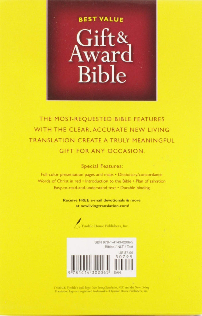 GIFT & AWARD BIB NLT BLACK E: New Living Translation (Gift and Award Bible: New Living Translation-2)