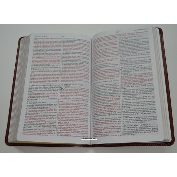 KJV Comfort Print Thinline Bible (2023BRBN, Brown Leathersoft)