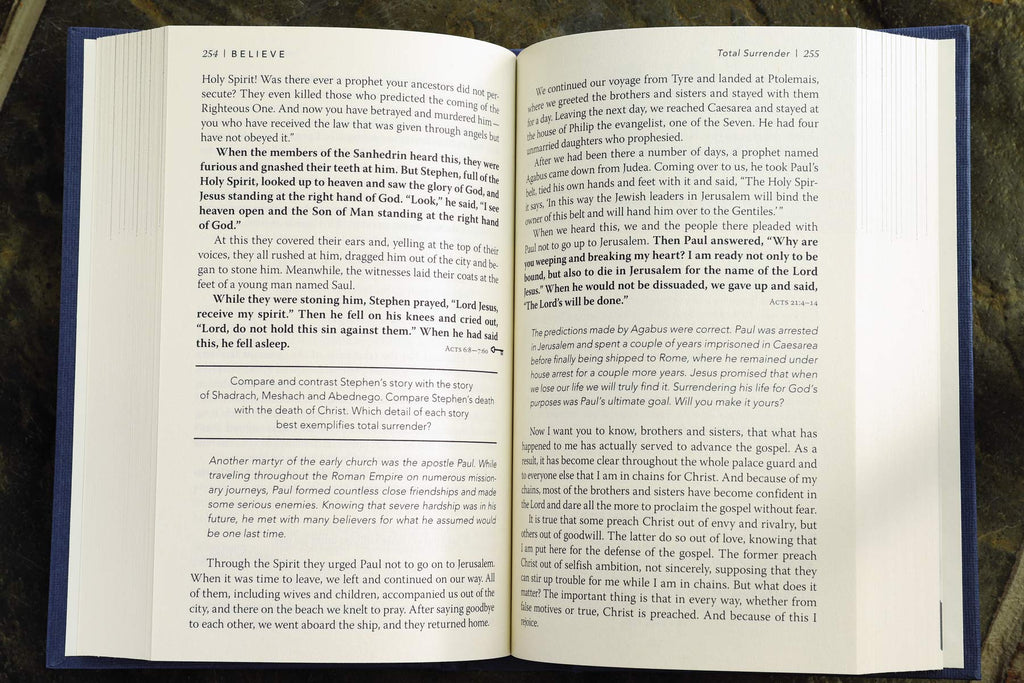 Believe: Living the Story of the Bible to Become Like Jesus Hardcover