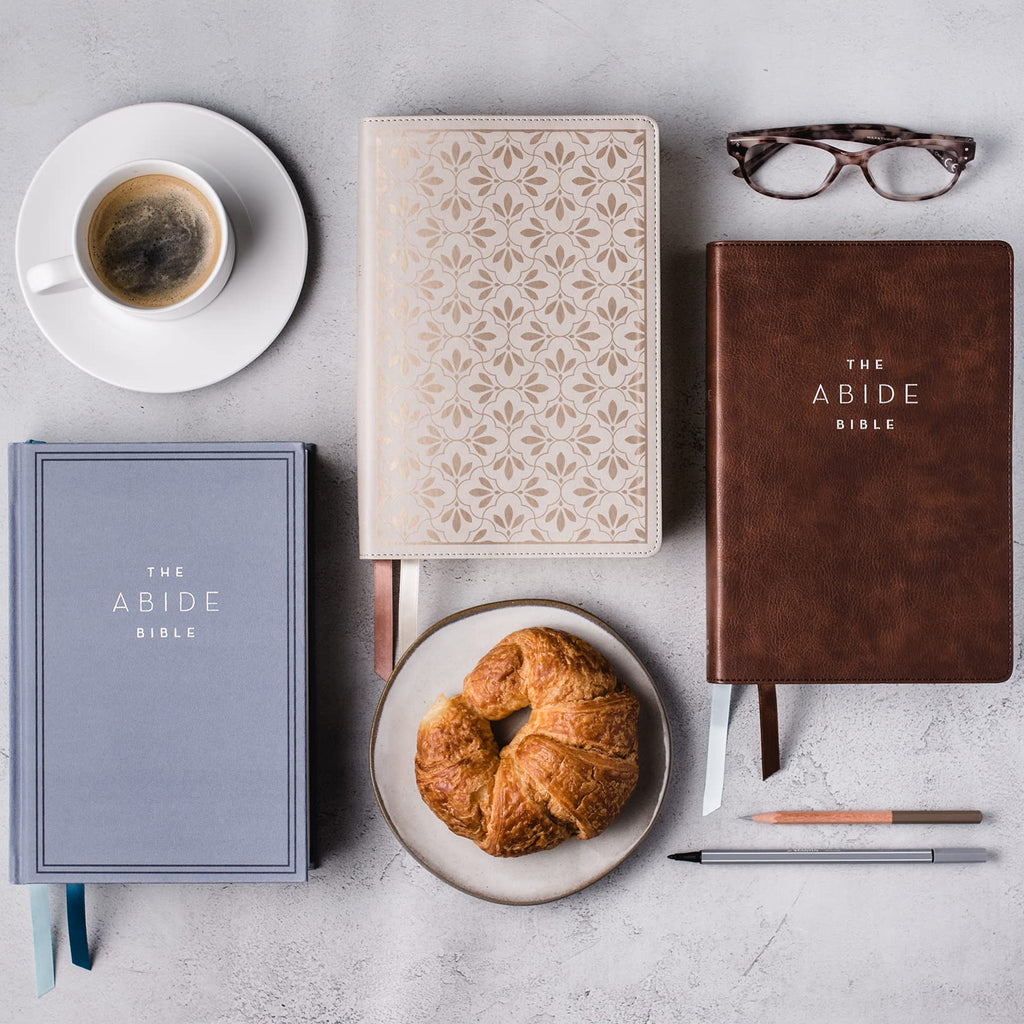 NET, Abide Bible, Cloth over Board, Blue, Comfort Print: Holy Bible Hardcover – 23 July 2020