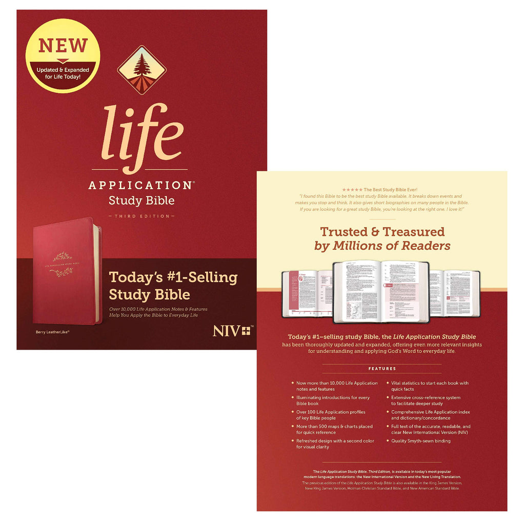 NIV Life Application Study Bible, Third Edition Imitation Leather – Import, 1 October 2019
