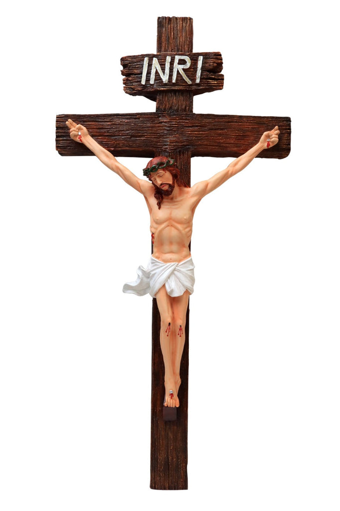 Jesus Crucifix 40 Inch - Beautifully Crafted Jesus Statues: Meaningful Christian Gifts for Every Occasion