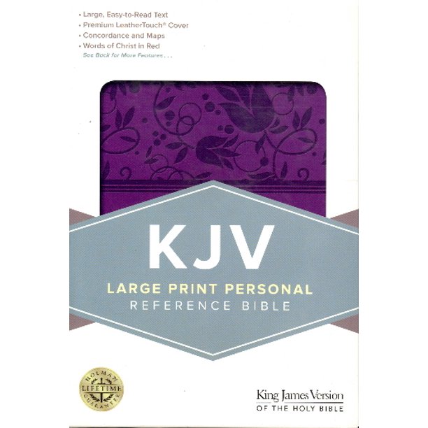 KJV Large Print Personal Reference Bible (Purple Leathertouch)
