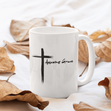 Amazing Grace Mug - Sip with Scripture: Christian Coffee Mugs for Daily Inspiration - Special Gift for Christian Friends