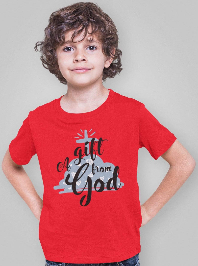 Christian Boys T-Shirts - A gift from God - Share Your Faith with Fun