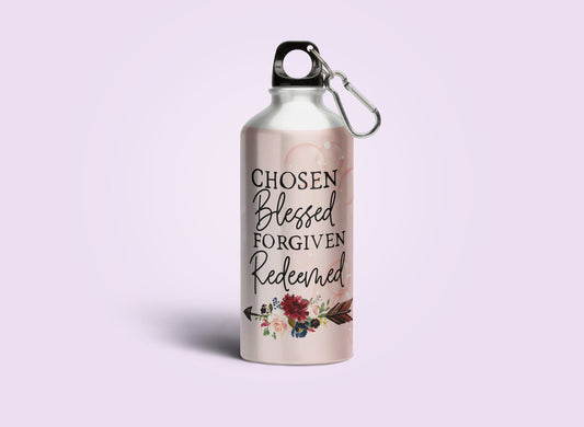Chosen Blessed - Sipper Bottle - Sipper Bottle - (Drink Up the Word of God) Christian Gift Sipper Bottles for Daily Inspiration