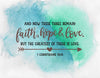Faith Hope Love - Sipper Bottle - (Drink Up the Word of God) Christian Gift Sipper Bottles for Daily Inspiration