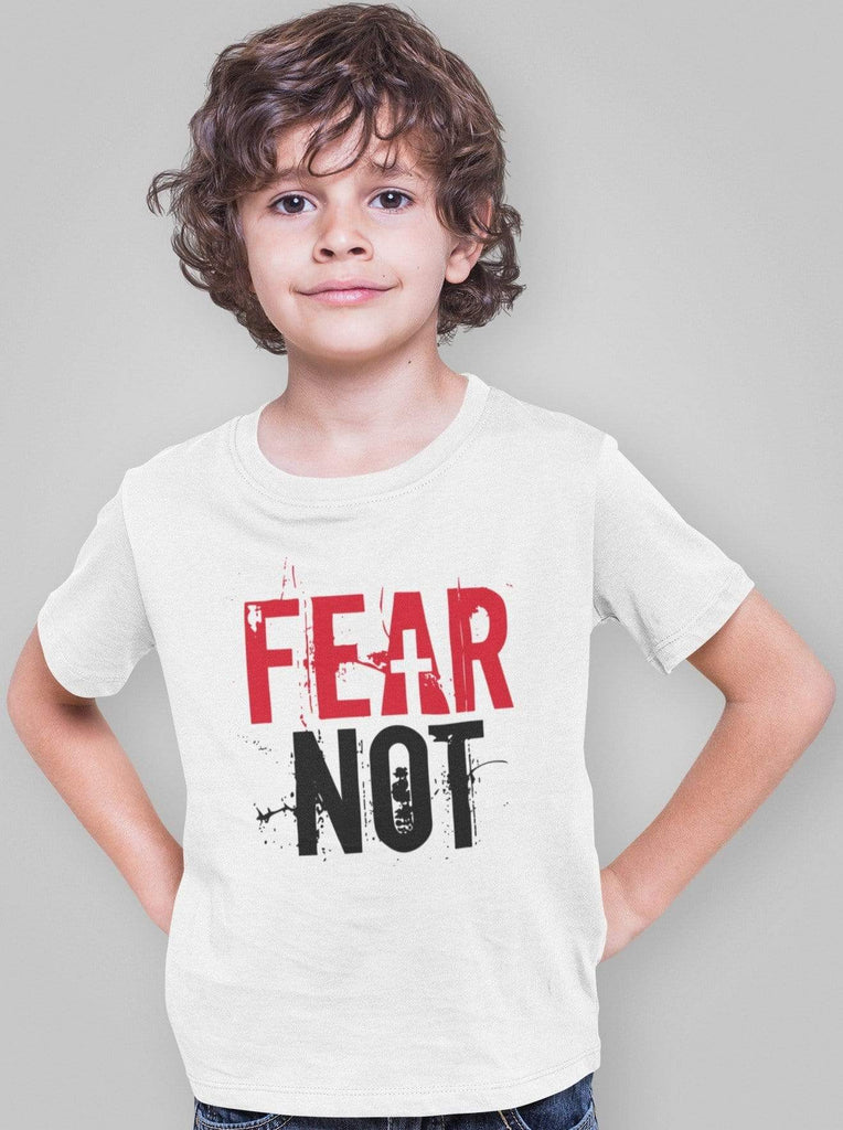Christian Boys T-Shirts - Fear Not (2) - Share Your Faith with Fun and Durable Christian Apparel Boys T-Shirts