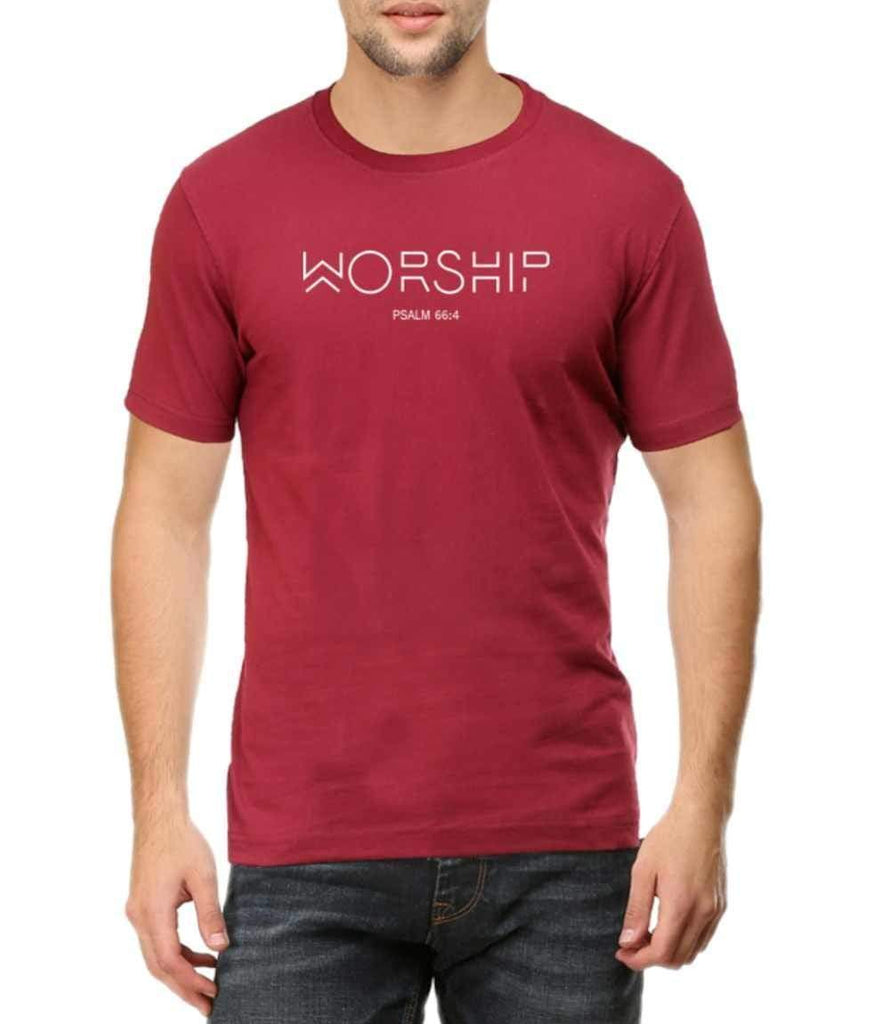 Worship - Christian T-Shirt - Faith-Inspired Christian T-Shirts: Wear Your Beliefs with Pride