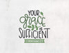 My grace is sufficient - Sipper Bottle - Sipper Bottle - Sipper Bottle - (Drink Up the Word of God) Christian Gift Sipper Bottles for Daily Inspiration