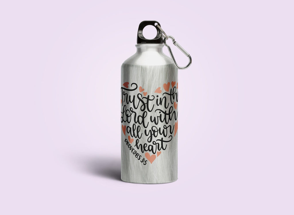 Trust in the Lord - Sipper Bottle - (Drink Up the Word of God) Christian Gift Sipper Bottles for Daily Inspiration