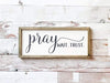 Pray Wait Trust - Sale - Elegant and Inspiring Christian Wall Frames