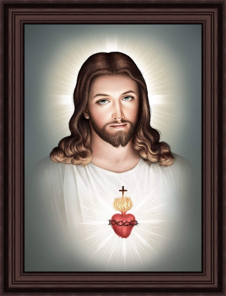 Sacred Heart of Jesus - JP21-A - Elegant and Inspiring Jesus Wall Frames